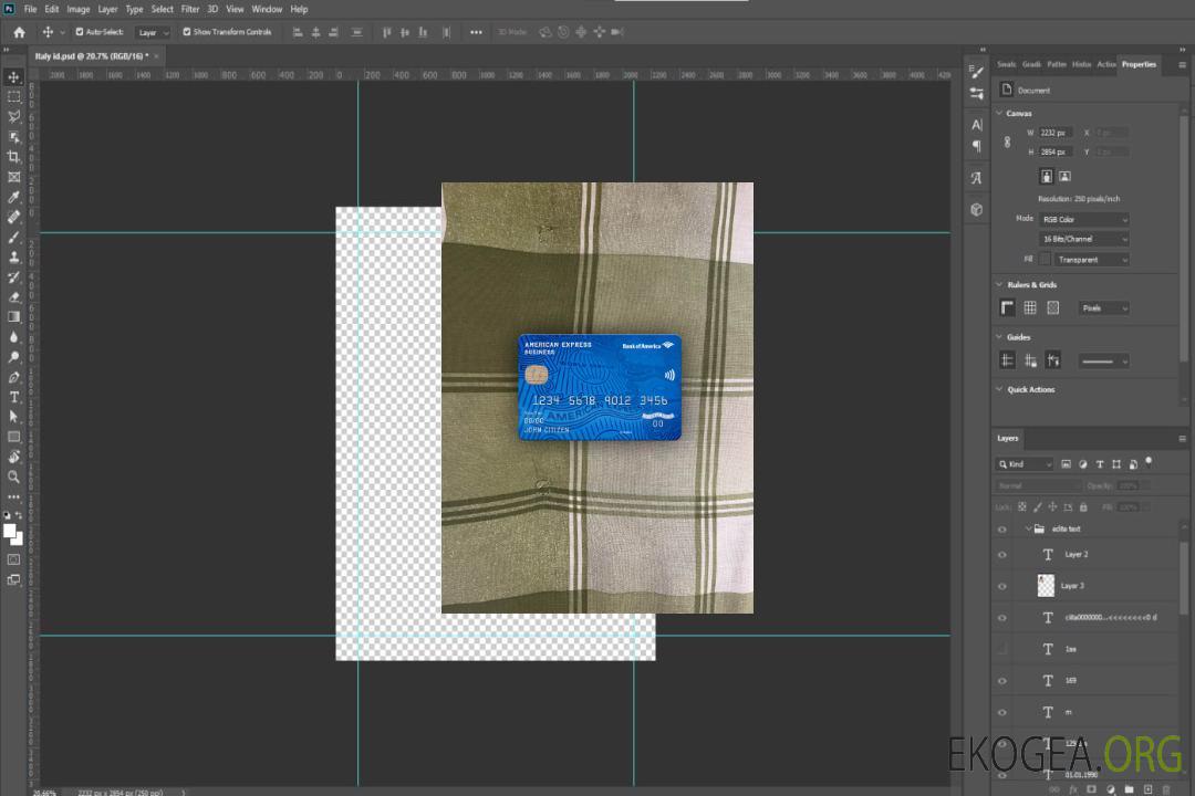 USA Bank of America AMEX carte de visite photolook recto template USA Bank of America AMEX carte de visite photolook recto template